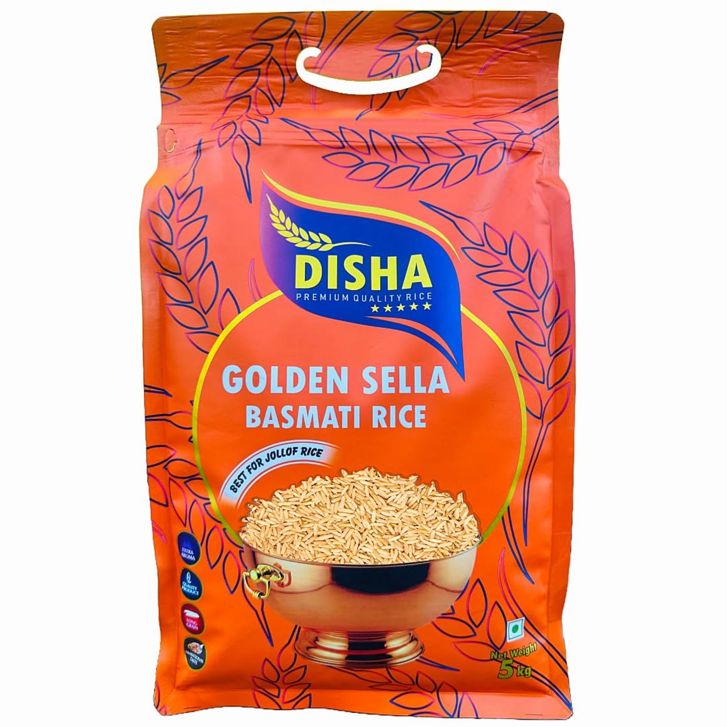 Disha Golden Sella Basmati Rice 5kg