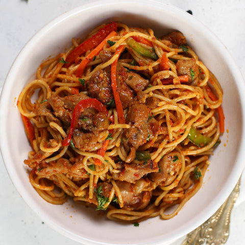 Nigerian Stir Fry Spaghetti Only